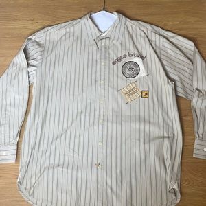 Enyce Vintage Tan Stripped Button Down Size XXL